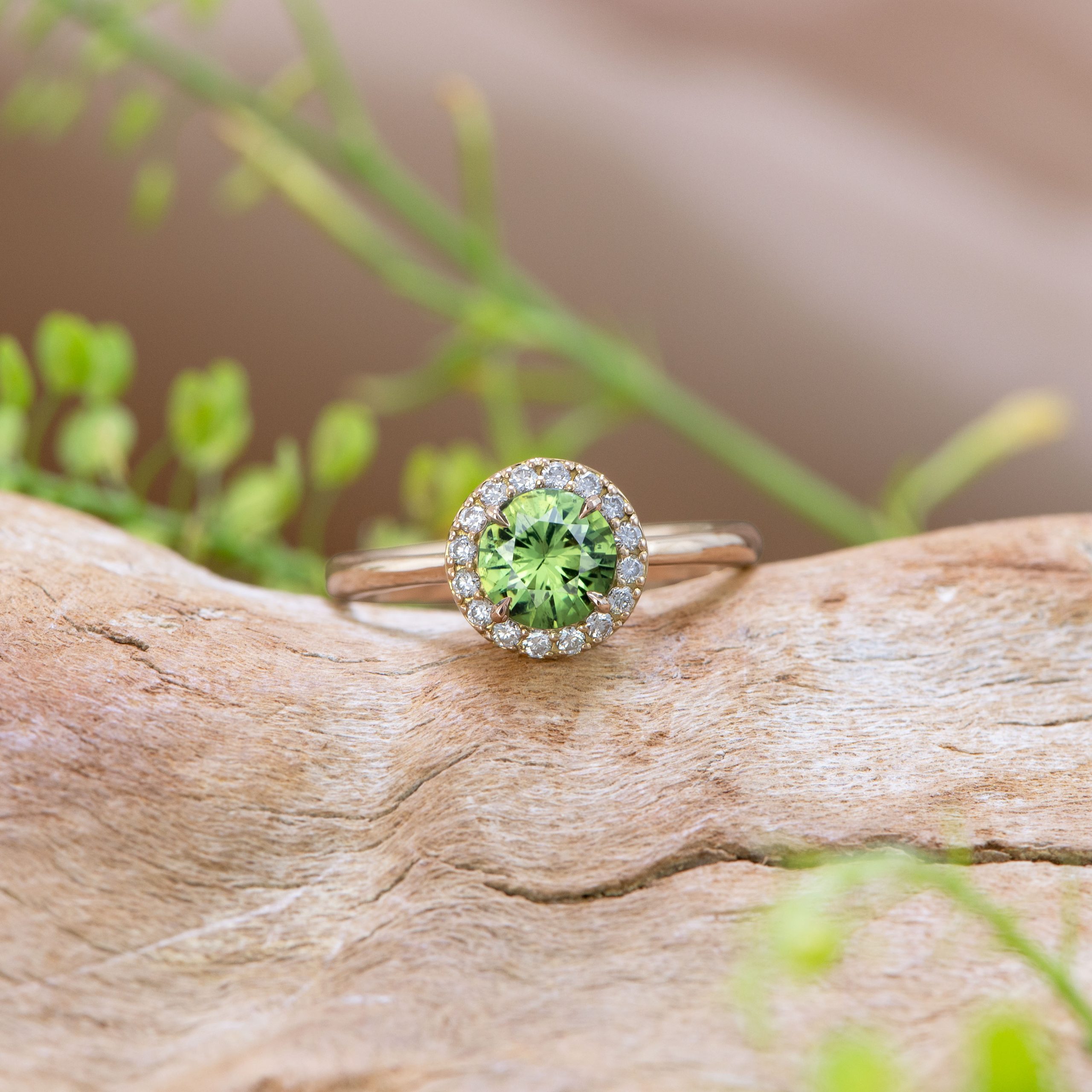 Or rose, Démantoïde, Diamants