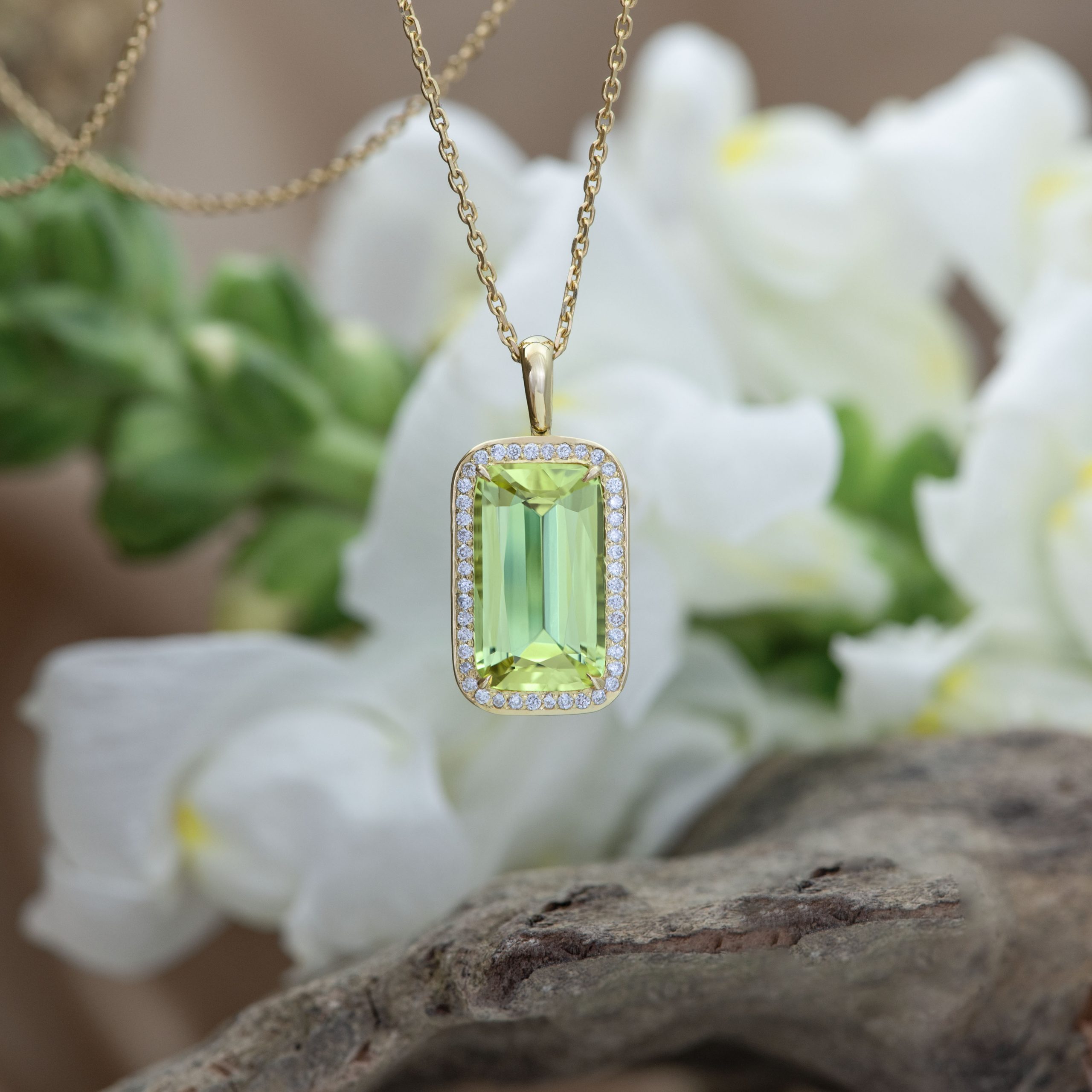 Or jaune, Héliodore, Diamants