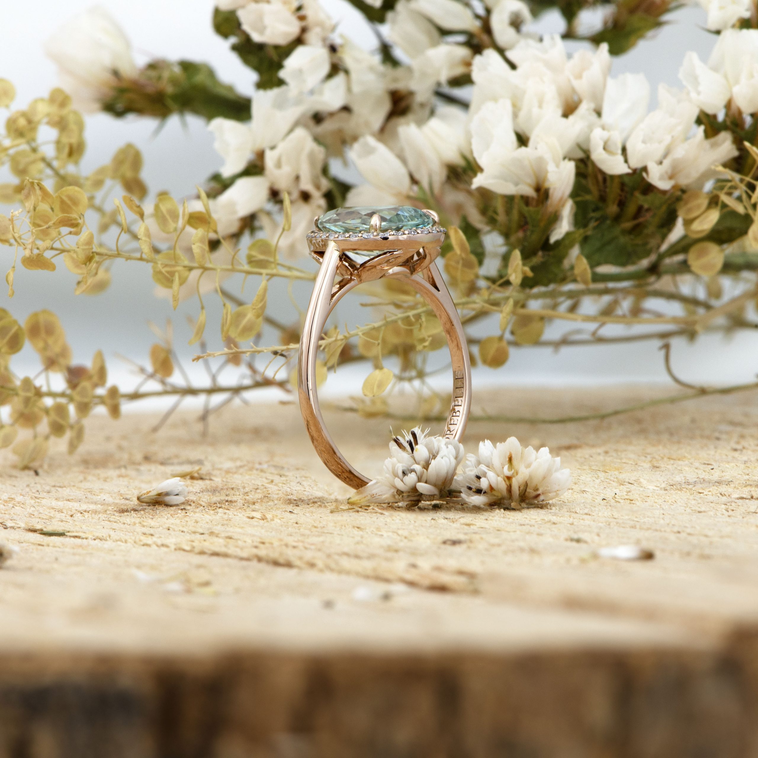 Or rose, Beryl vert, Diamants – Image 2