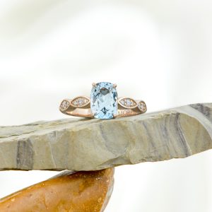 Or rose, Aigue-marine, Diamants