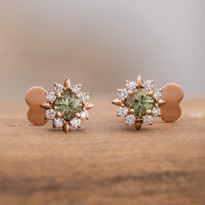 Or rose, Démantoïdes, Diamants